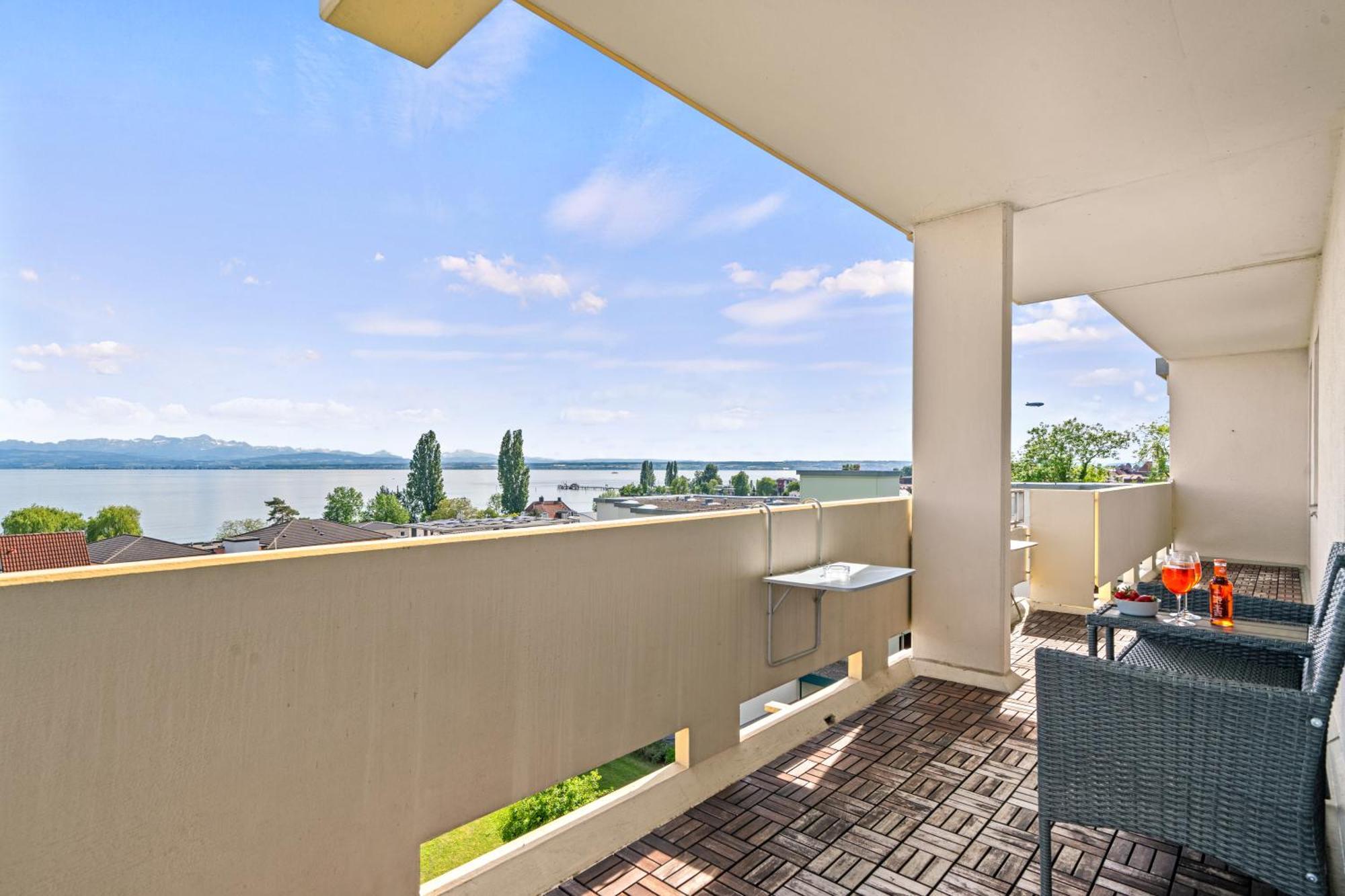 Panorama Penthouse Mit Atemberaubenden See- Und Bergblick Immenstaad am Bodensee Dış mekan fotoğraf