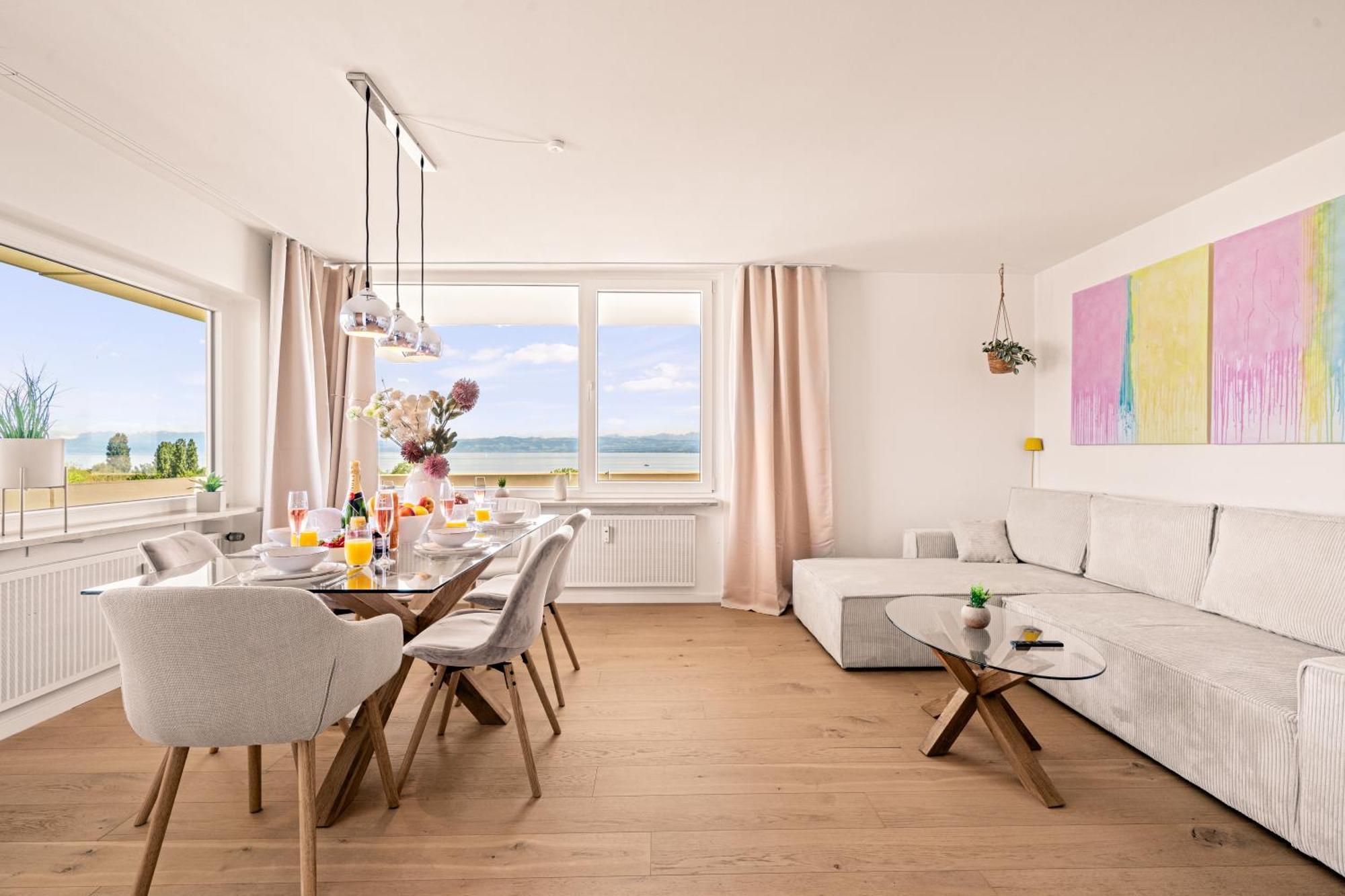 Panorama Penthouse Mit Atemberaubenden See- Und Bergblick Immenstaad am Bodensee Dış mekan fotoğraf